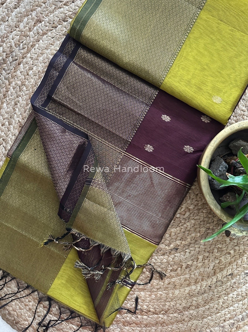 Maheshwari Zari Skirt Butti Saree