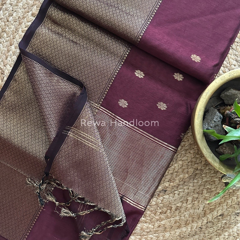 Maheshwari Zari Skirt Butti Saree