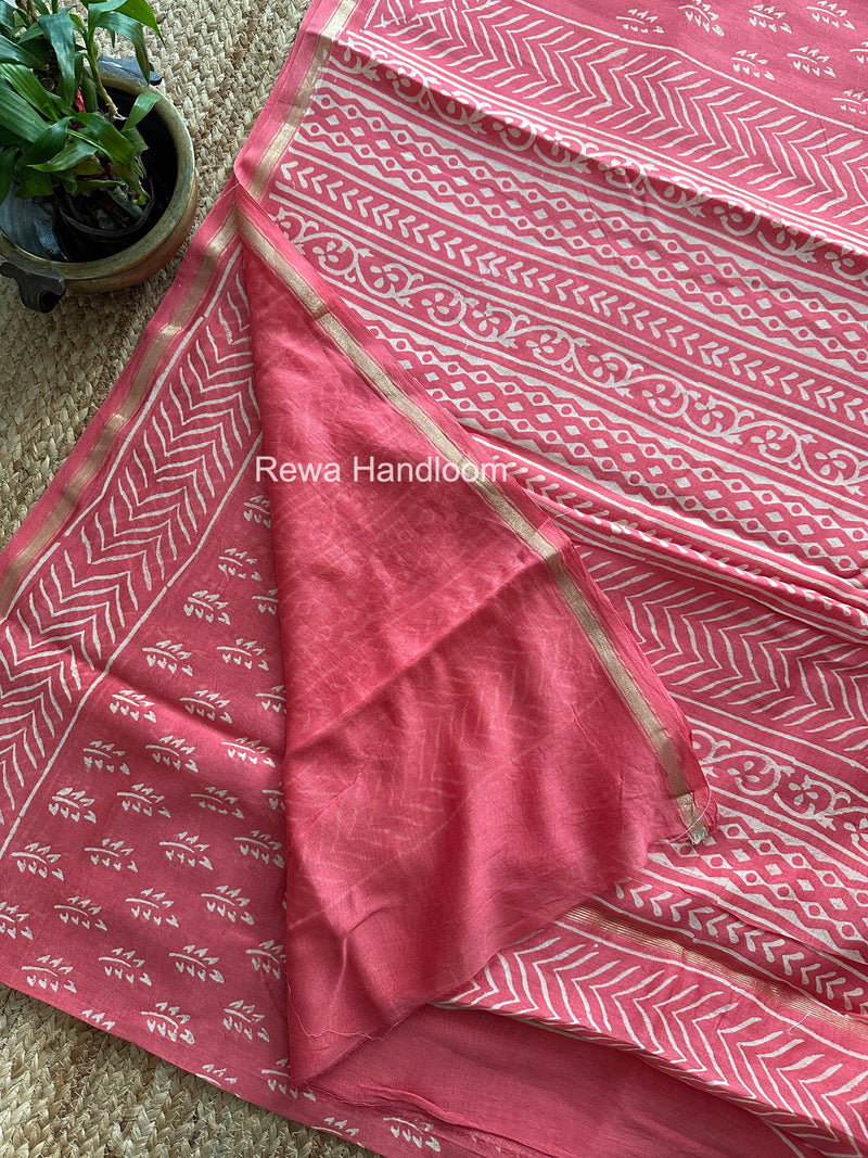 Chanderi Silk Printed Saree