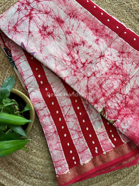 Maheshwari Batik Indonesian Print Saree 