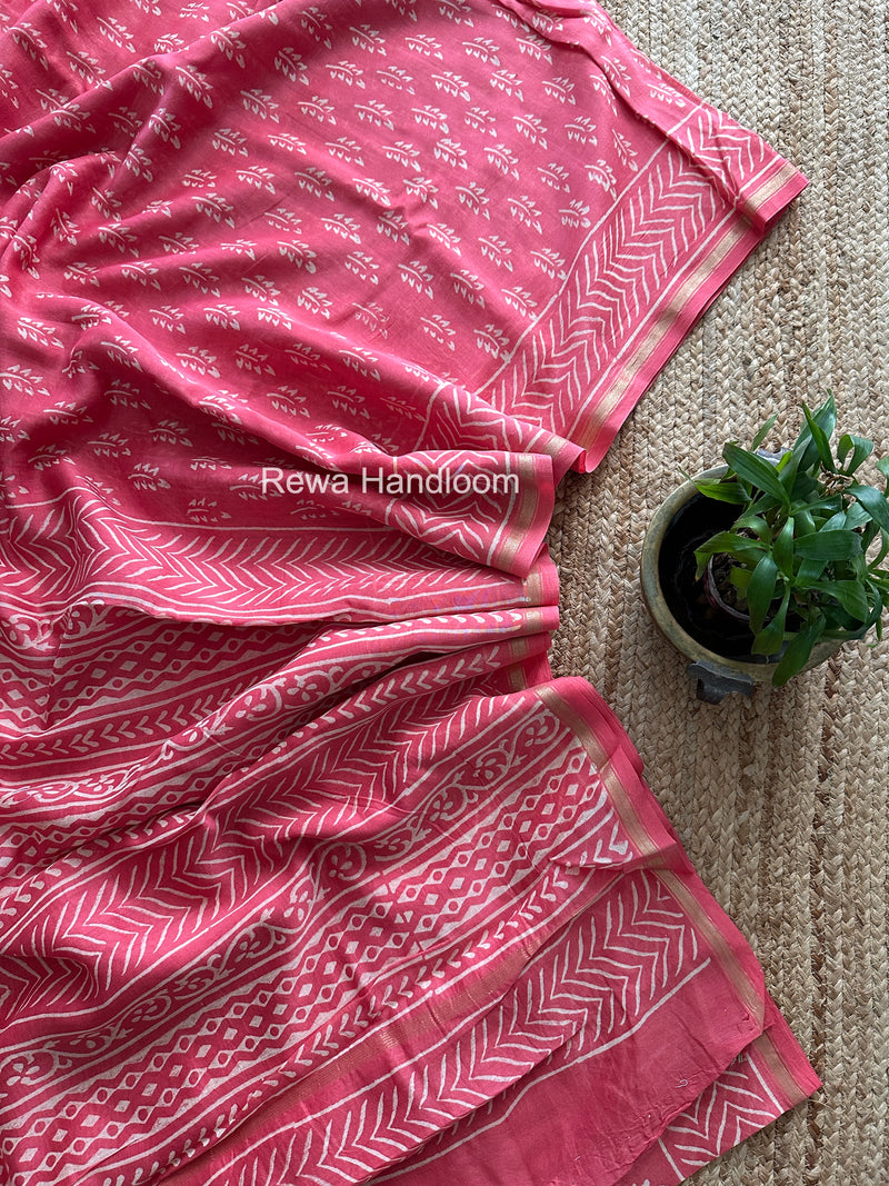  Chanderi Silk Printed Saree