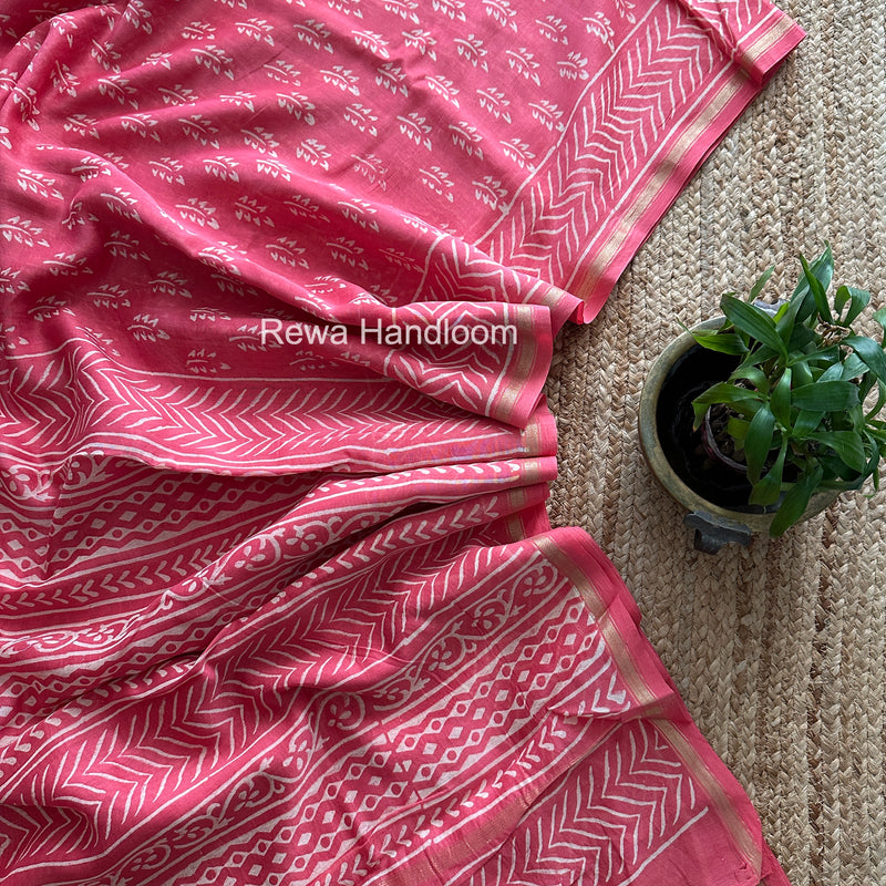  Chanderi Silk Printed Saree