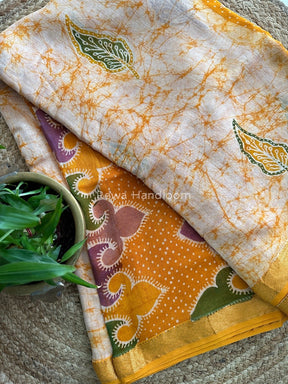 Maheshwari Batik Indonesian Print Saree