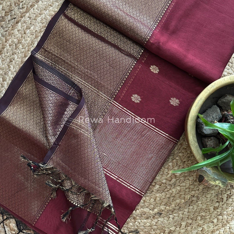 Maheshwari Zari Skirt Butti Saree