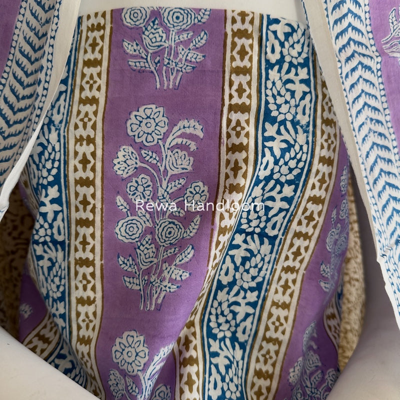 Lavender-Mehendi Green Indigo Bagh Print Suit BCI071