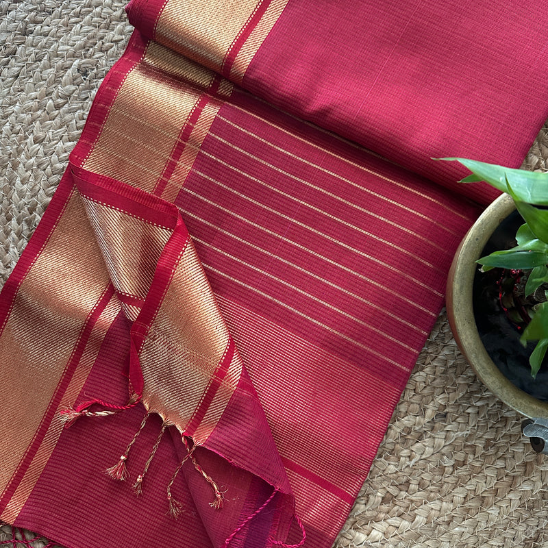 Maheswari Self Checks Saree 