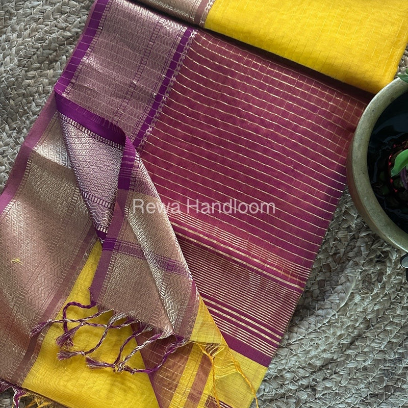 Maheshwari Zari Linning Saree