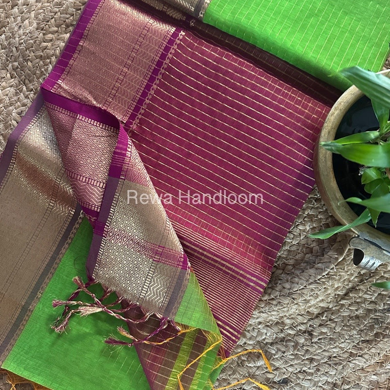 Maheshwari Zari Linning Saree 