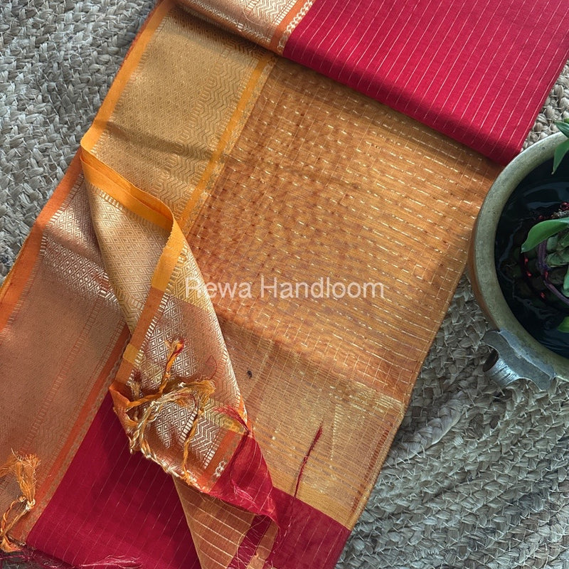 Maheshwari Zari Linning Saree