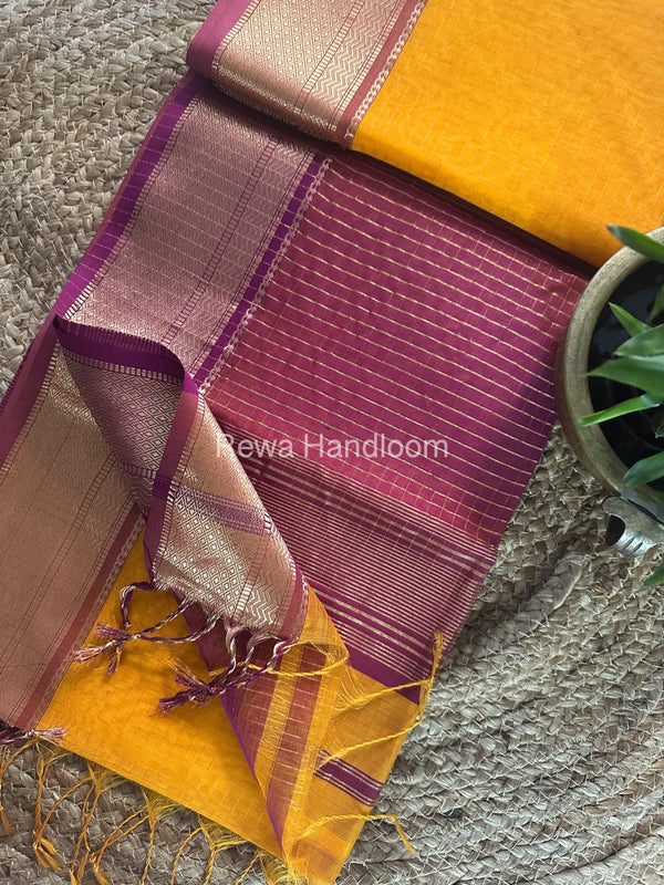 Maheshwari Zari Linning Saree