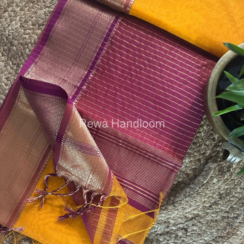 Maheshwari Zari Linning Saree