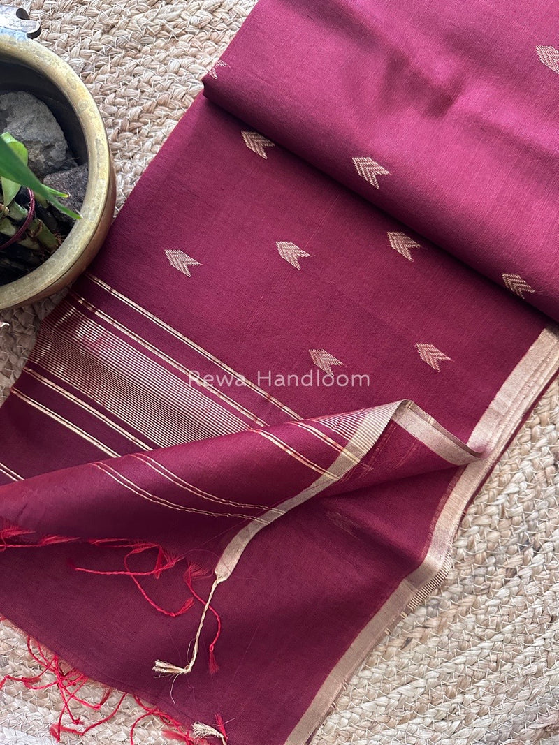  Zari Butti Maheshwari Saree