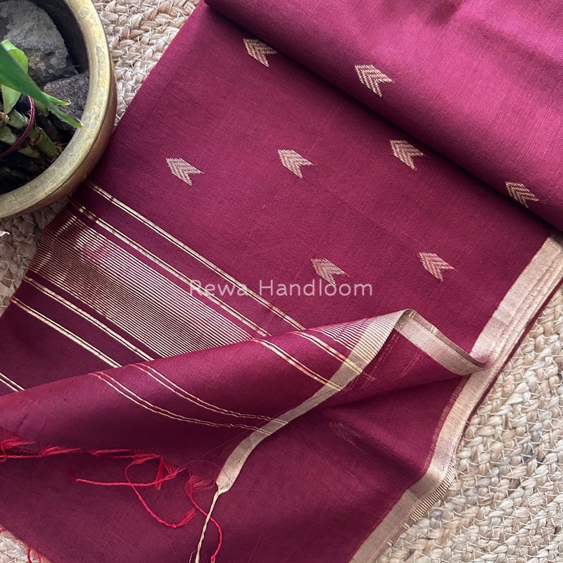  Zari Butti Maheshwari Saree