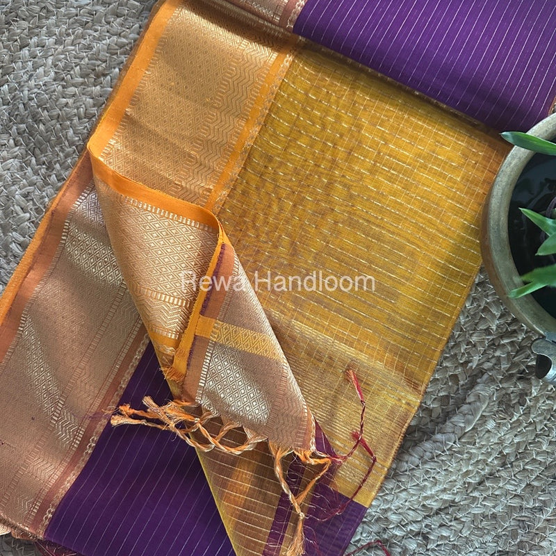 Maheshwari Zari Linning Saree