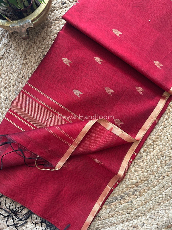  Zari Butti Maheshwari Saree