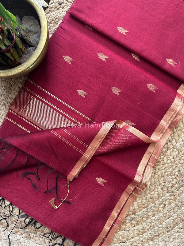  Zari Butti Maheshwari Saree