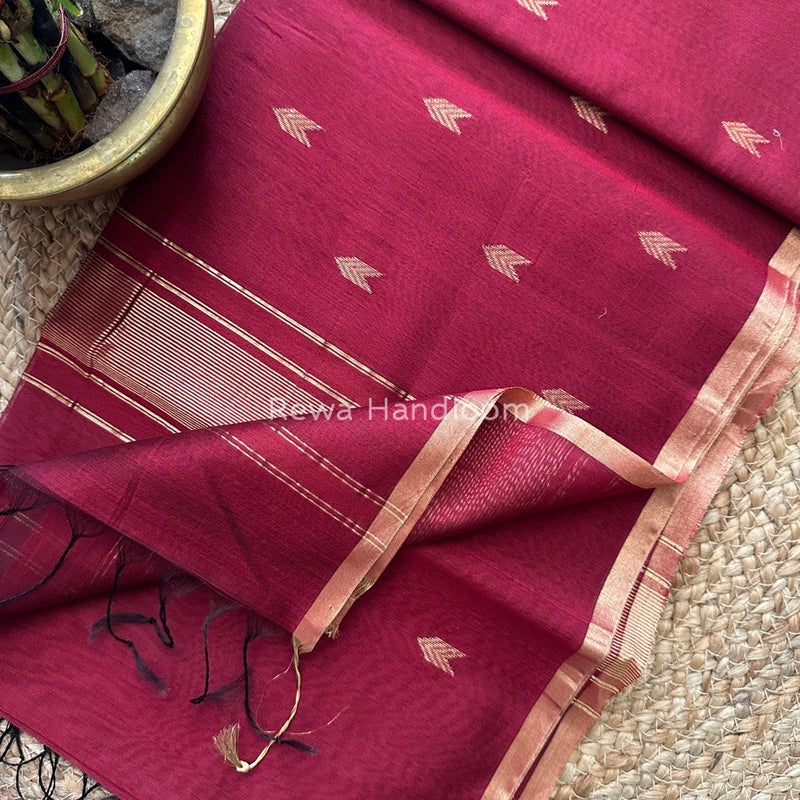  Zari Butti Maheshwari Saree