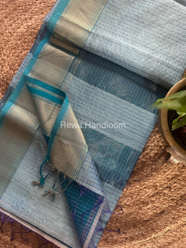 Maheshwari Zari Checks Saree