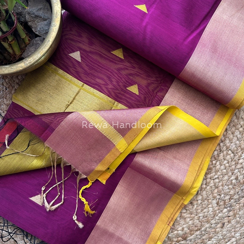  Zari Butti Maheshwari Saree