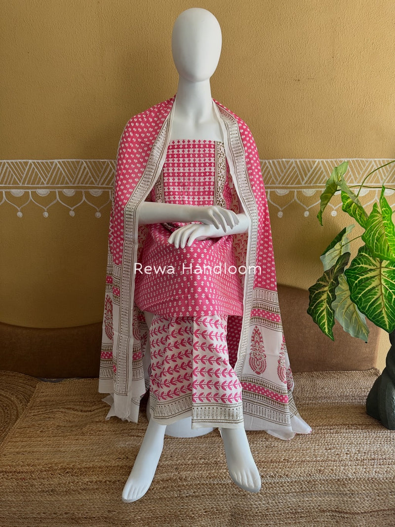 Indigo Bagh Print Suit 