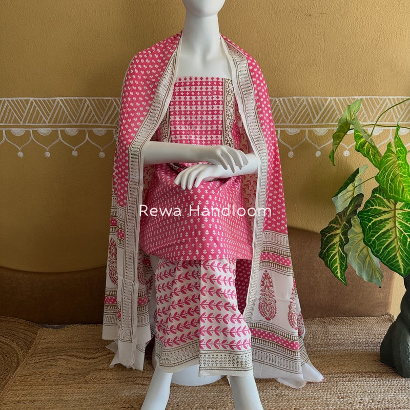 Indigo Bagh Print Suit 