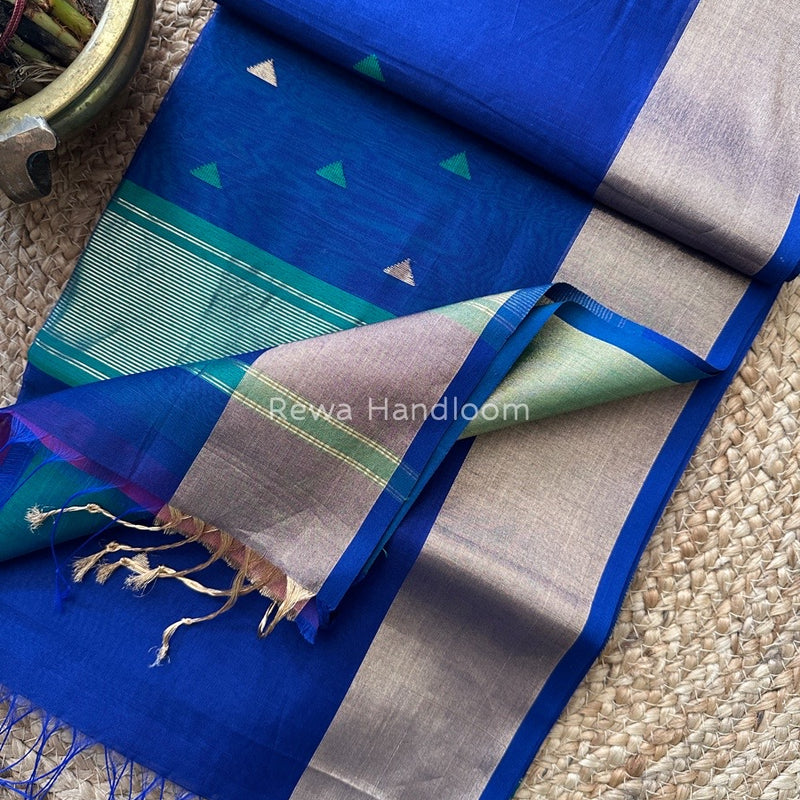  Zari Butti Maheshwari Saree