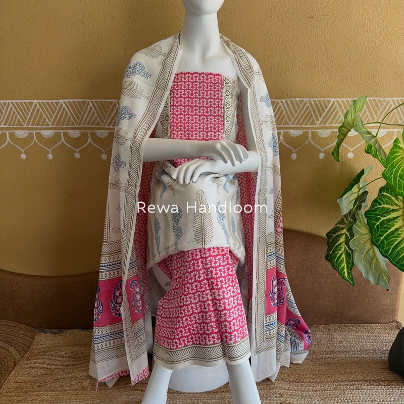 Indigo Bagh Print Suit 