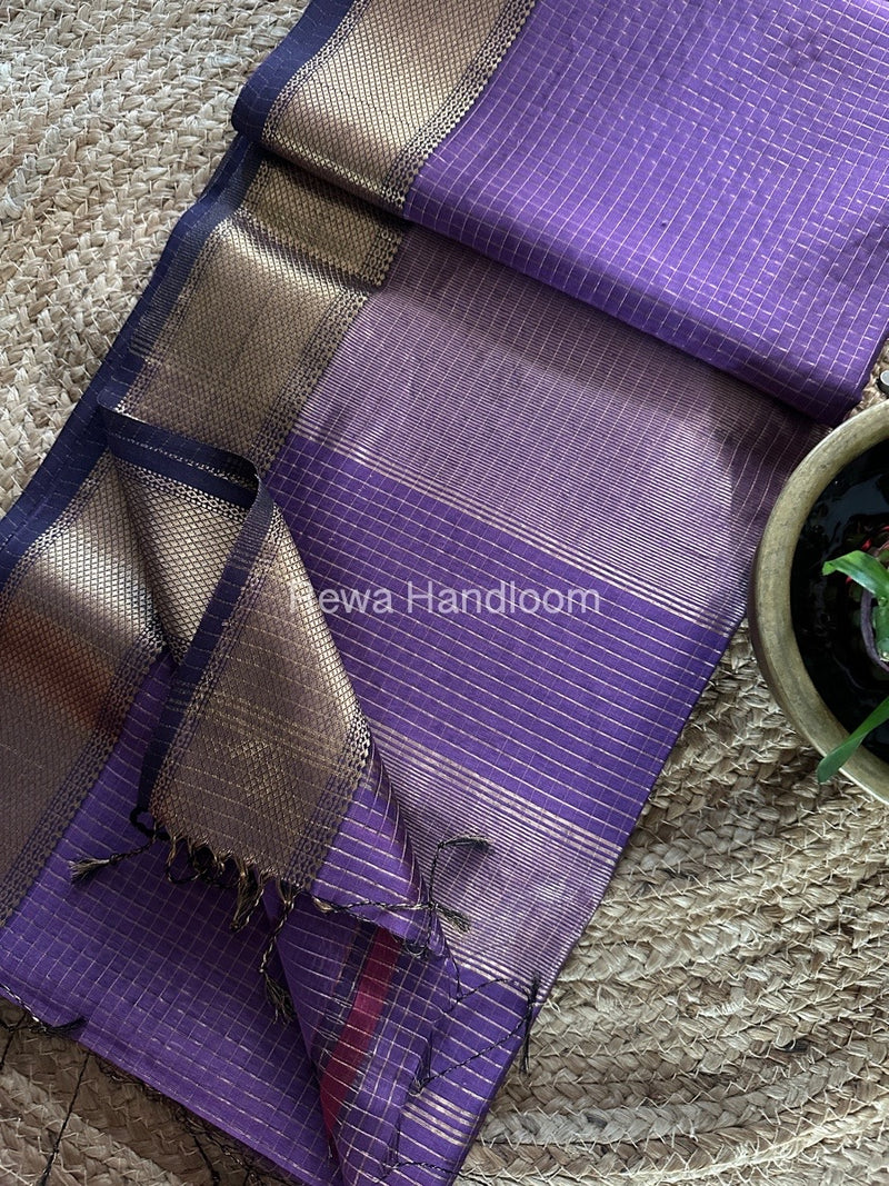 Maheshwari Zari Checks Saree