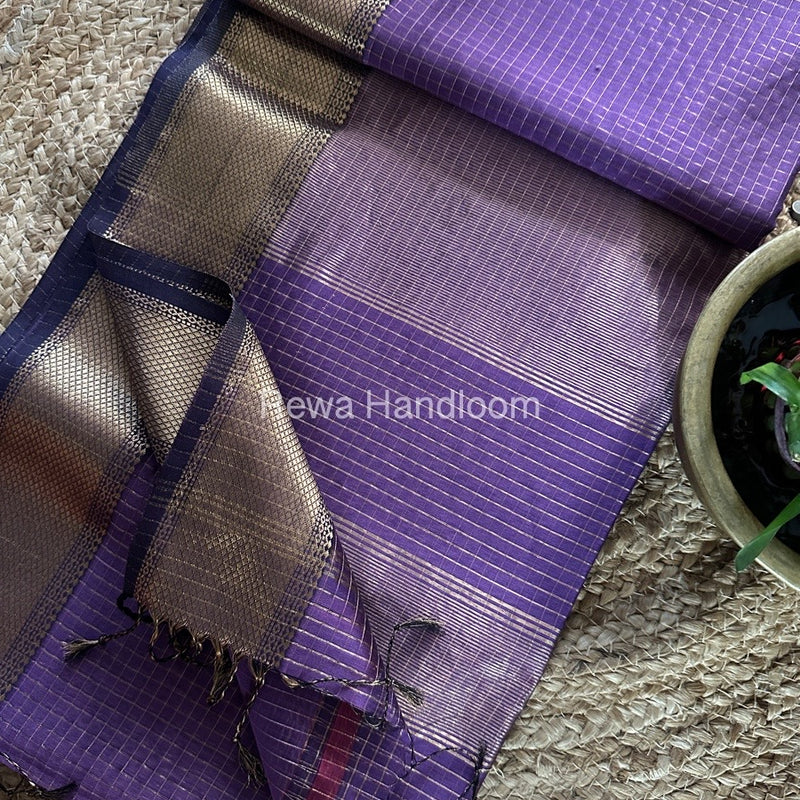 Maheshwari Zari Checks Saree