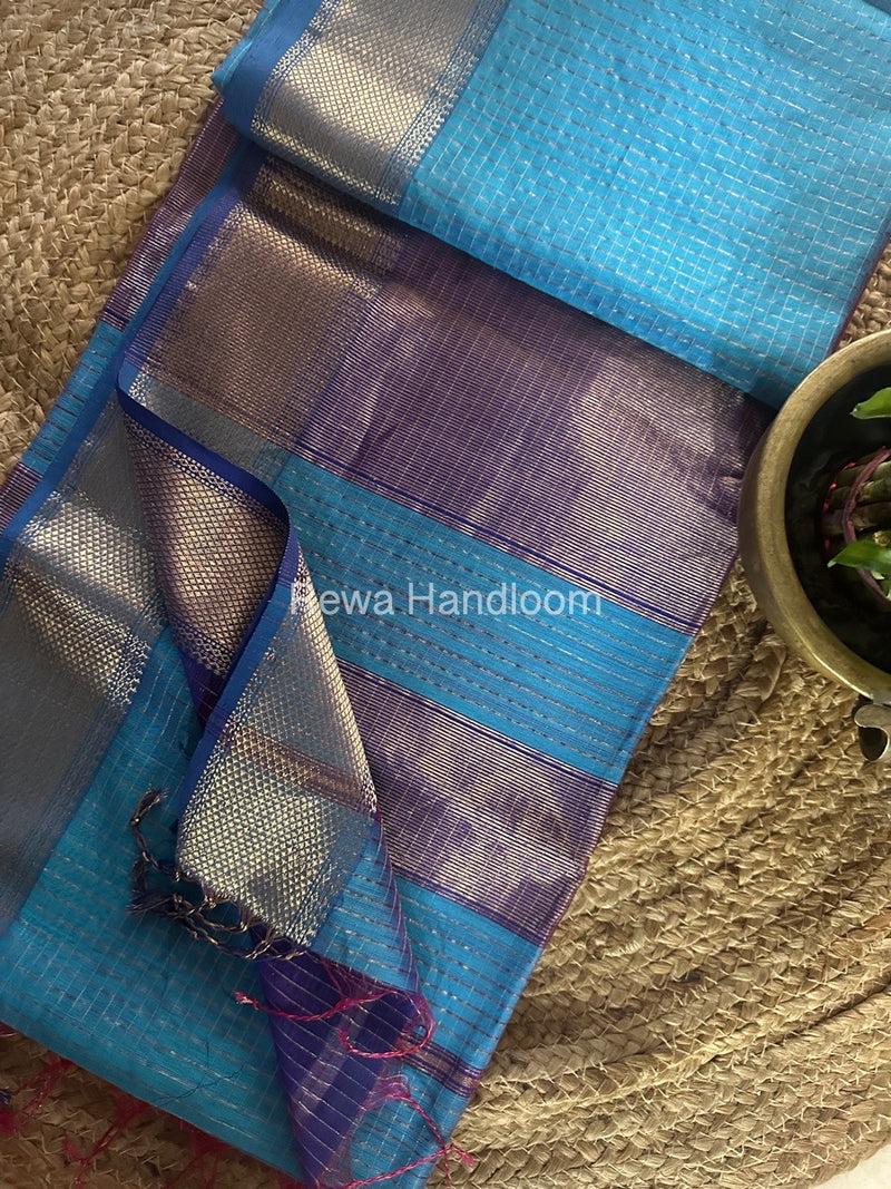 Maheshwari Zari Checks Saree