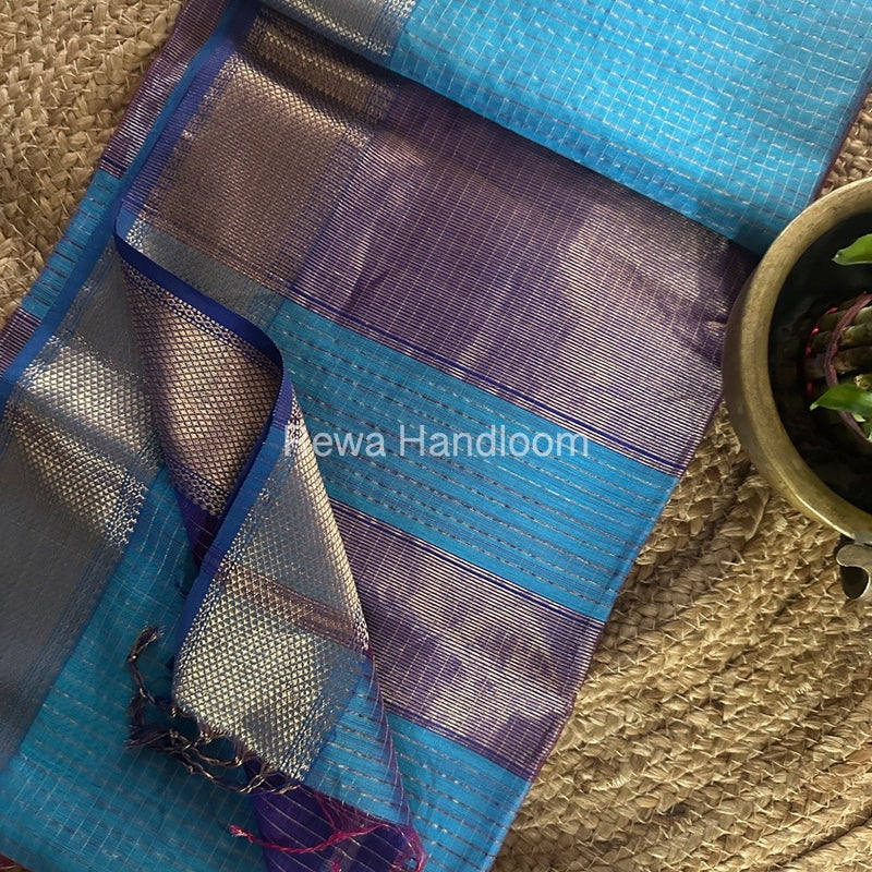 Maheshwari Zari Checks Saree