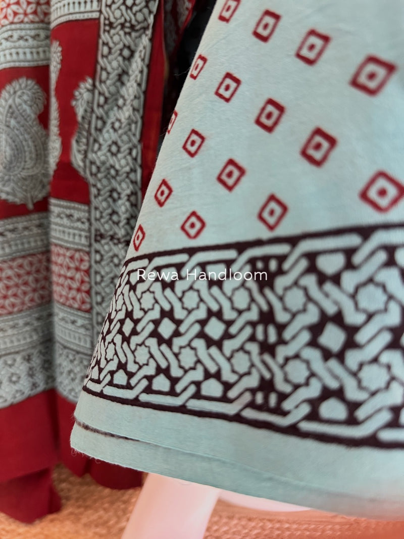 Bagh Print Cotton Suit 