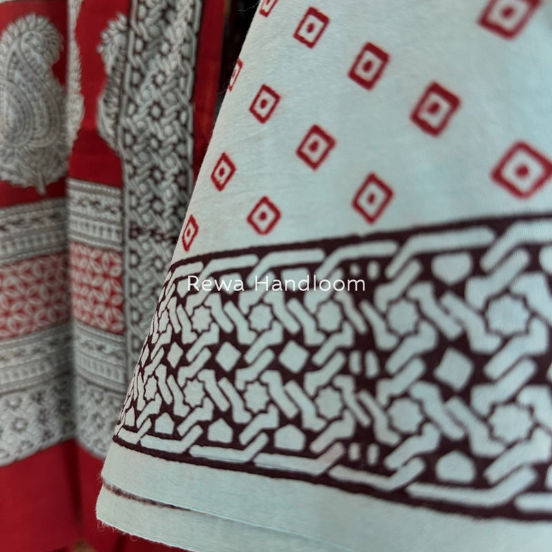 Bagh Print Cotton Suit 