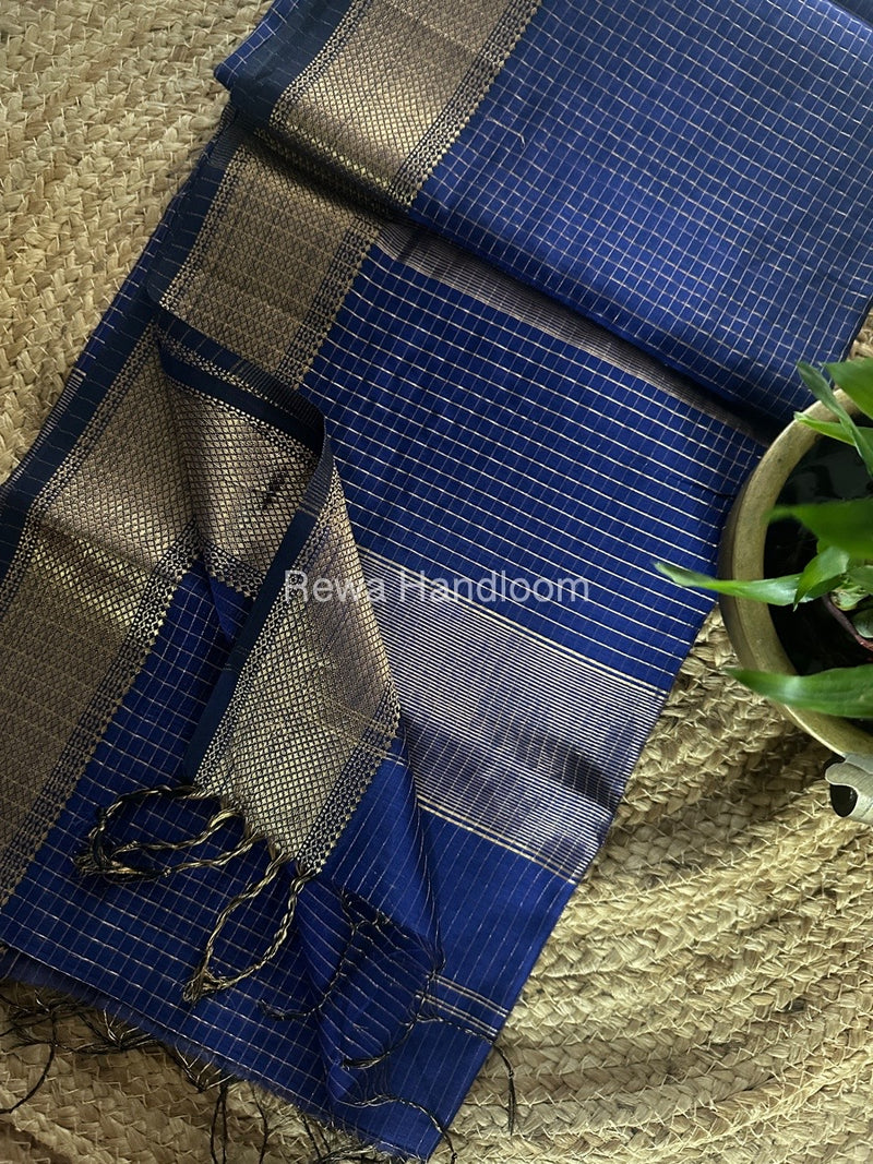 Maheshwari Zari Checks Saree