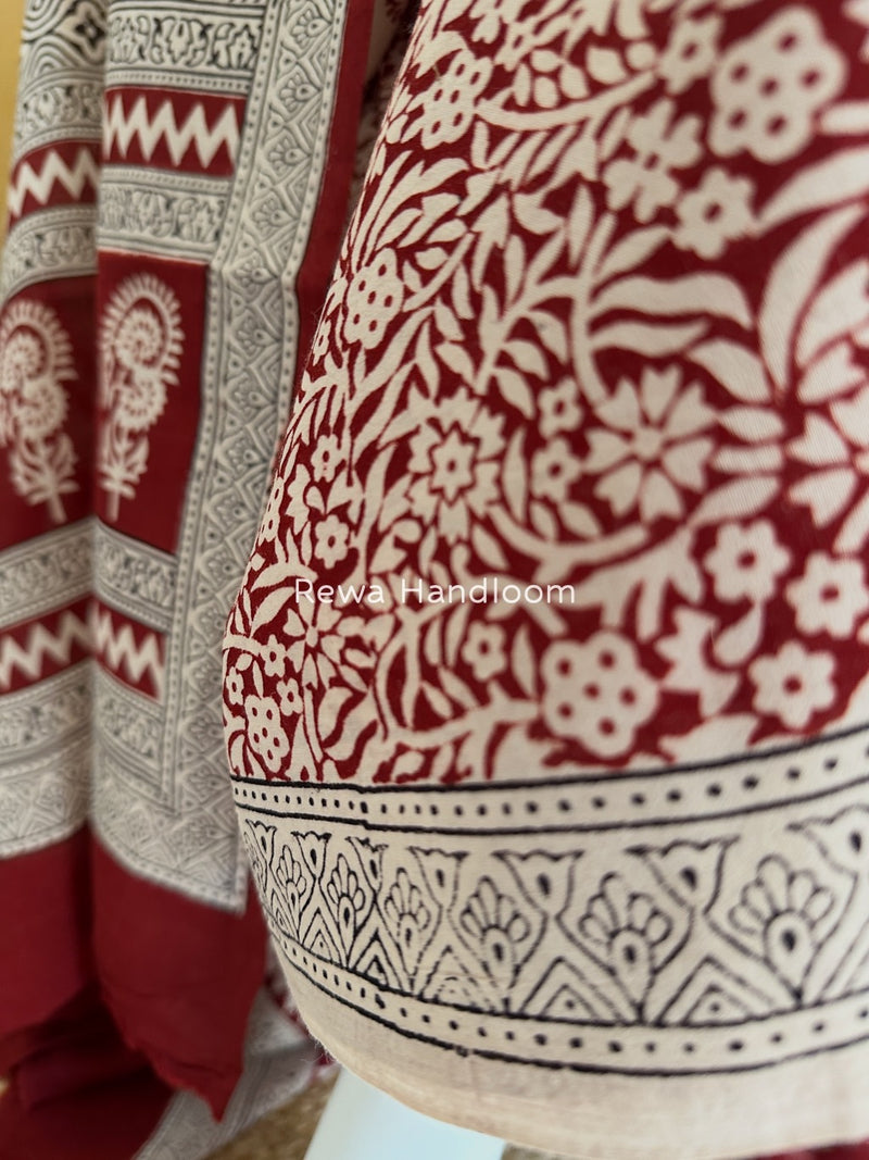 Bagh Print Cotton Suit 