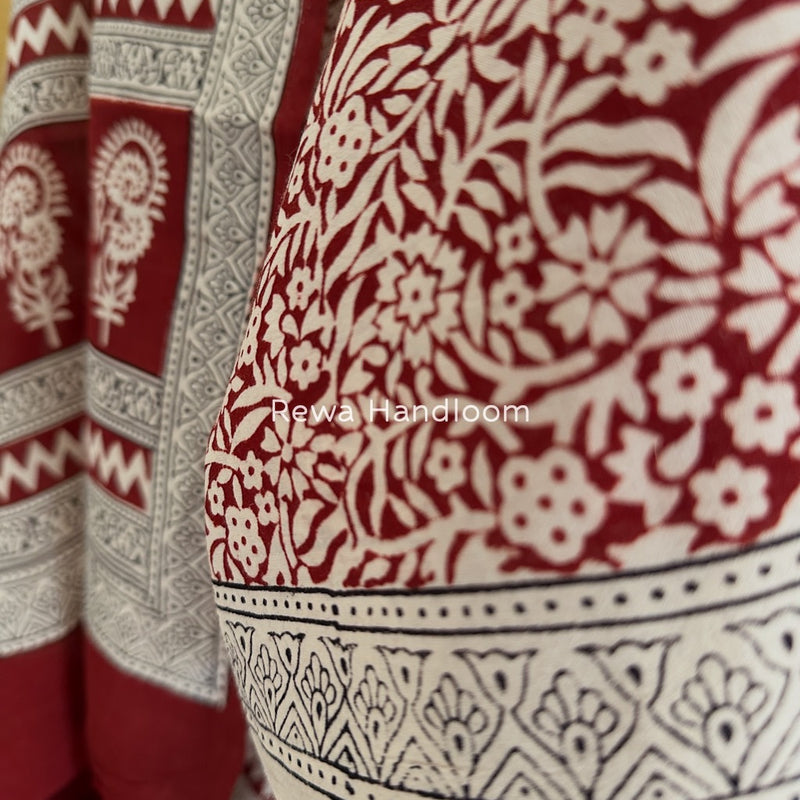 Bagh Print Cotton Suit 