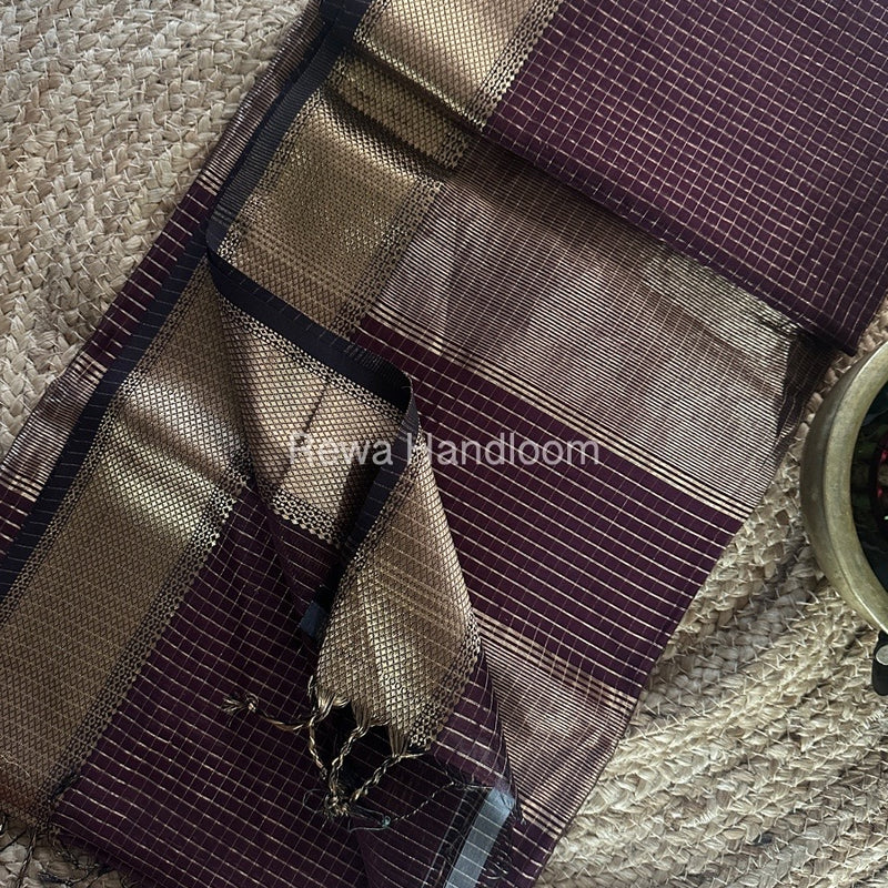 Maheshwari Zari Checks Saree