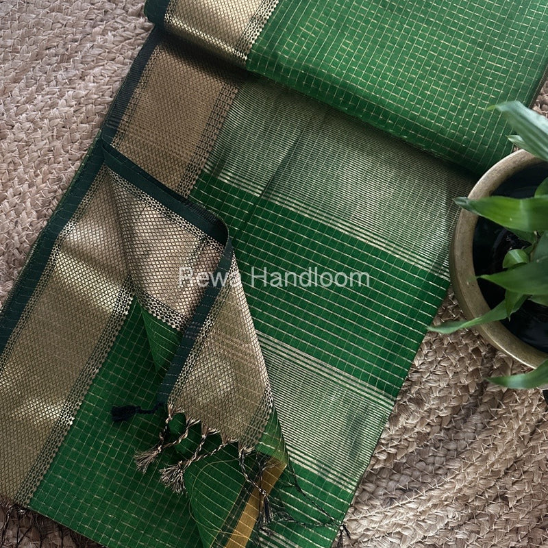 Maheshwari Zari Checks Saree