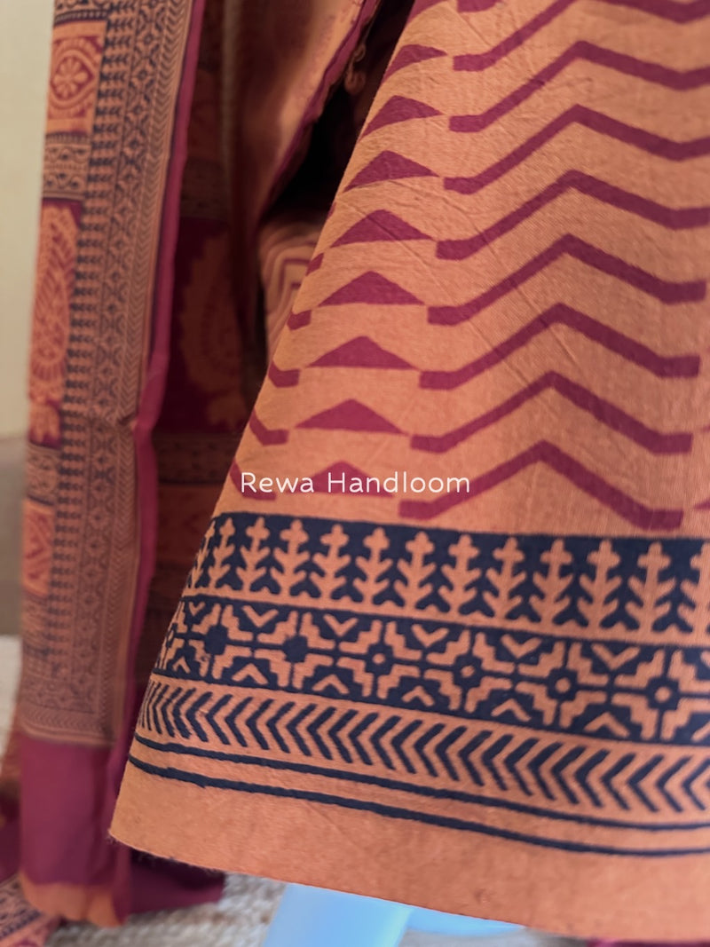 Bagh Print Cotton Suit 