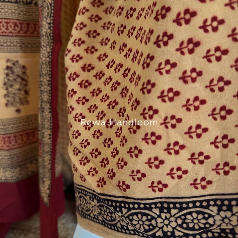 Bagh Print Cotton Suit