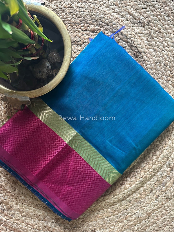 Morpankhi Ganga Jamuna Maheshwari Saree GJ0129