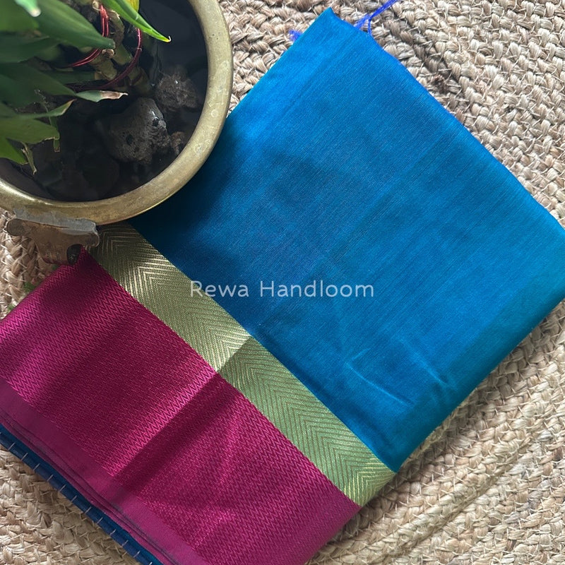 Morpankhi Ganga Jamuna Maheshwari Saree GJ0129