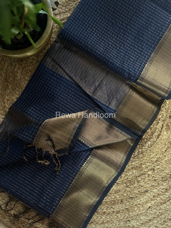 Maheshwari Zari Checks Saree