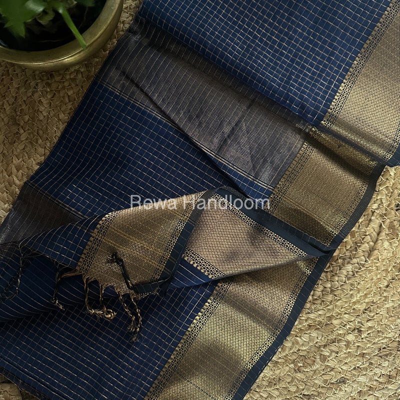 Maheshwari Zari Checks Saree