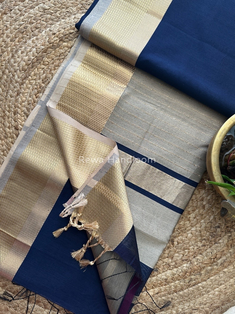 Maheshwari Resham Thread Border Saree