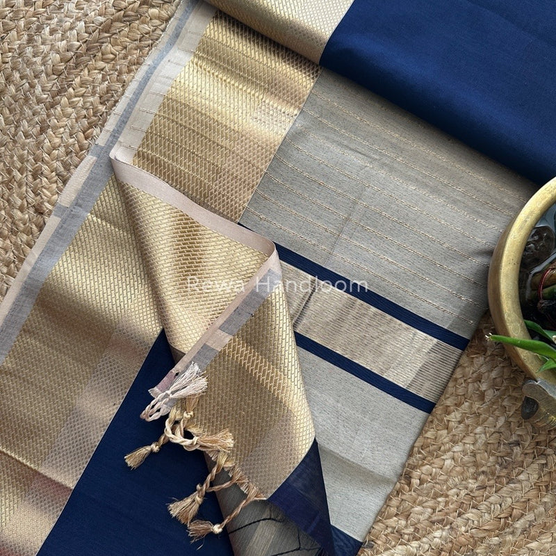 Maheshwari Resham Thread Border Saree