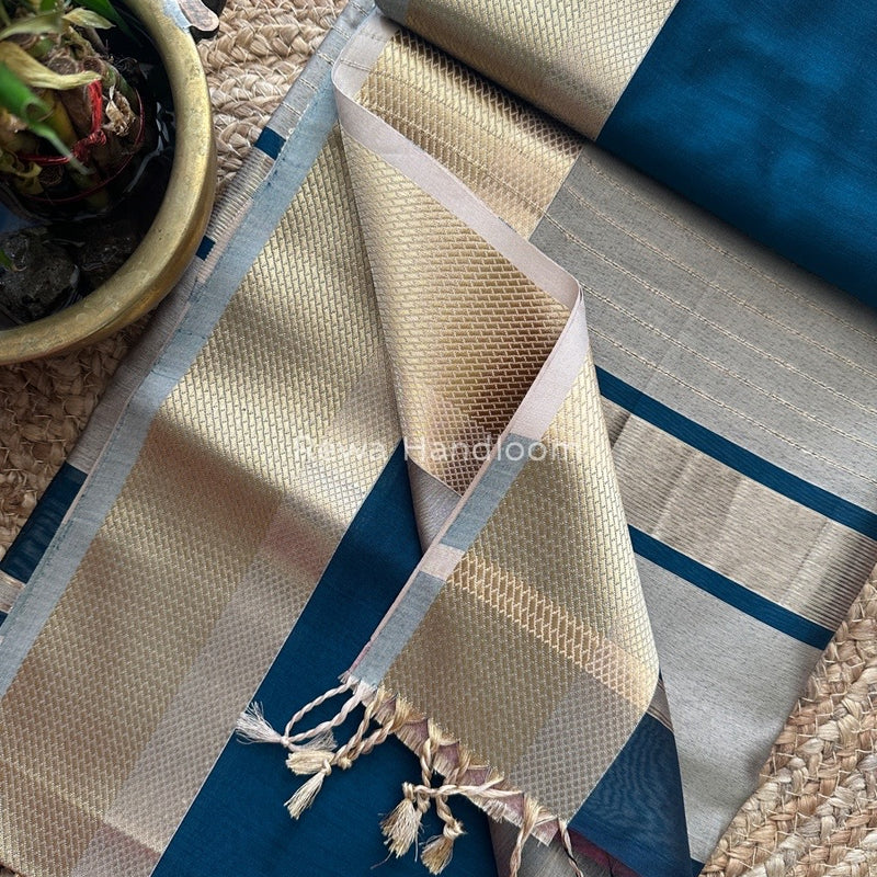 Maheshwari Resham Thread Border Saree