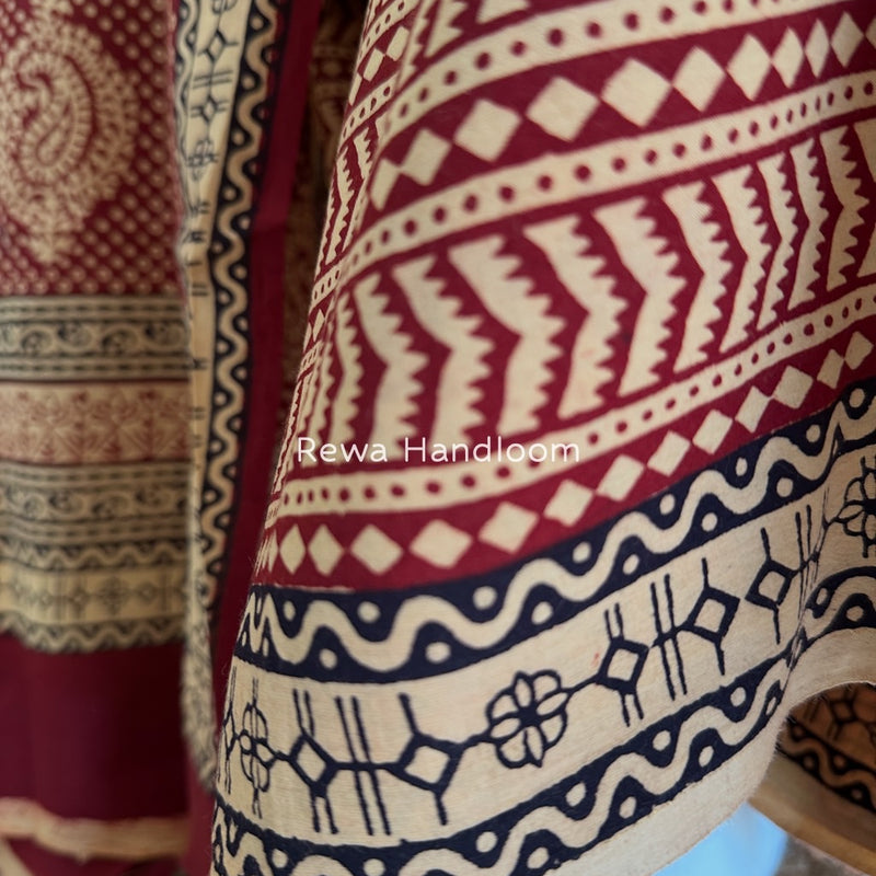  Bagh Print Cotton Suit