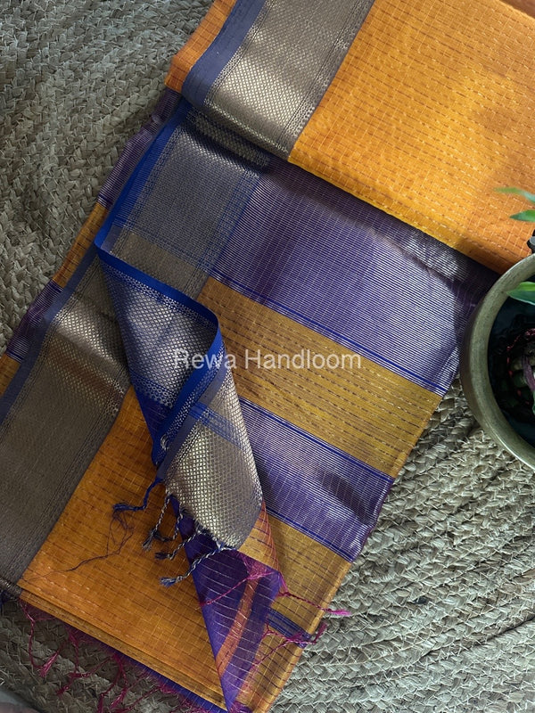 Maheshwari Zari Checks Saree