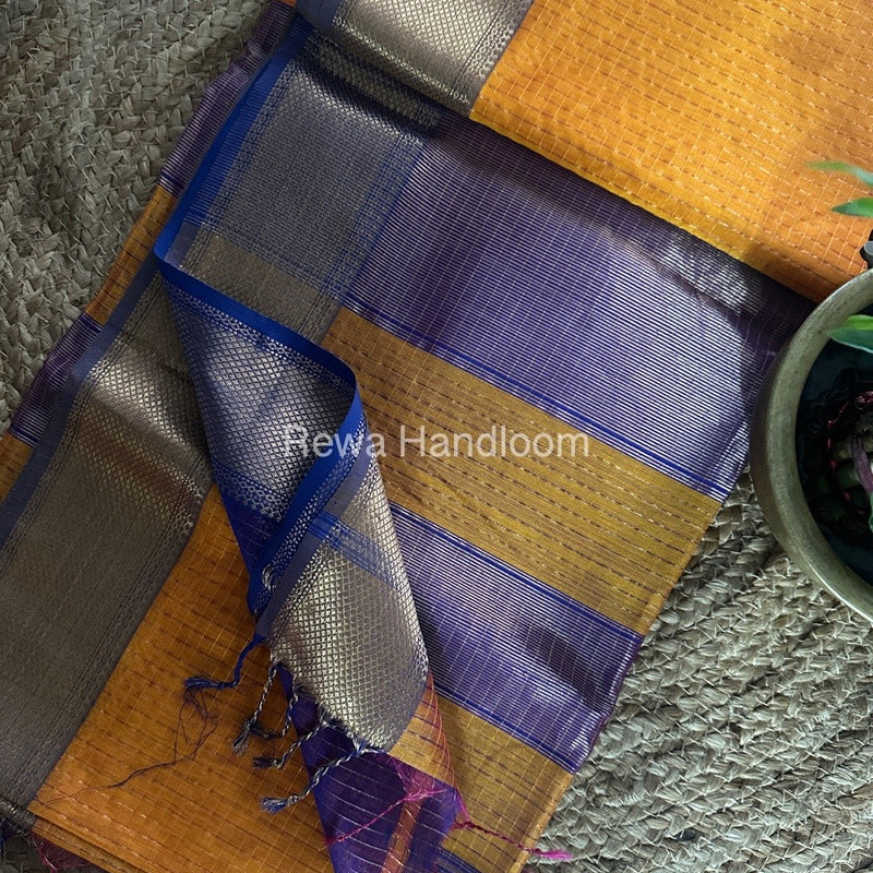 Maheshwari Zari Checks Saree